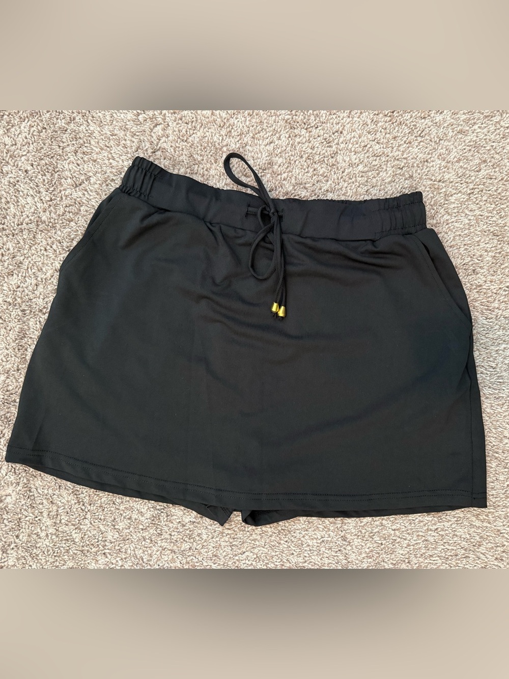 Jess Lea Black Drawstring Pull-On Skort - Picture 2 of 7